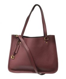 COACH（コーチ）の古着「タイラーキャリーオールトートバッグ」｜ボルドー