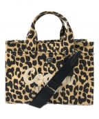 COACHコーチ）の古着「Cargo Tote with Leopard Print」｜ブラウン