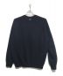 BATONER（バトナ―）の古着「FLEECE WOOL CREW NECK KNIT」｜ネイビー