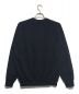 BATONER (バトナ―) FLEECE WOOL CREW NECK KNIT ネイビー サイズ:3：10000円