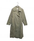 STEVEN ALANスティーブンアラン）の古着「COTTON GABARDINE WRAP COAT」｜ベージュ