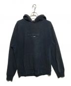 SUPREMEシュプリーム）の古着「Embossed Logo Hooded Sweatshirt/エンボスロゴフーデッドスウェットシャツ」｜ネイビー