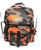 DSQUARED2ディースクエアード）の古着「CERESIO 9 CAMO BACKPACK」｜オレンジ