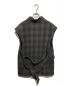 uru (ウル) WOOL CHECK BELTED VEST グレー サイズ:2：8000円