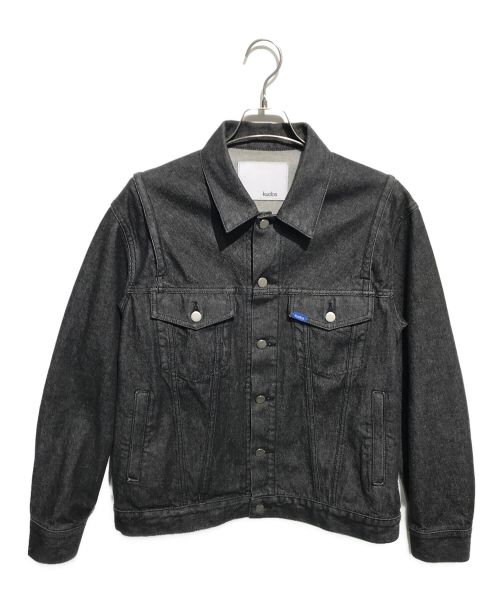 kudos（クードス）kudos (クードス) ZIP-OPEN SLIT DENIM JACKET ブラック サイズ:1の古着・服飾アイテム