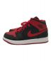 NIKE (ナイキ) AIR JORDAN 1 MID ブラック×レッド サイズ:28cm：11000円