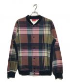 SUPREMEシュプリーム）の古着「Plaid Snap Front Sweat」｜ブラウン