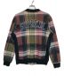 SUPREME (シュプリーム) Plaid Snap Front Sweat ブラウン サイズ:Ｌ：10000円