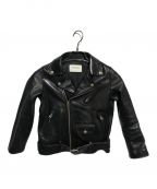 beautiful peopleビューティフルピープル）の古着「vintage leather riders jacket/ヴィンテージレザーライダースジャケット」｜ブラック