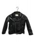 beautiful people（ビューティフルピープル）の古着「vintage leather riders jacket/ヴィンテージレザーライダースジャケット」｜ブラック