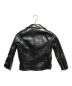 beautiful people (ビューティフルピープル) vintage leather riders jacket/ヴィンテージレザーライダースジャケット ブラック サイズ:130：22000円