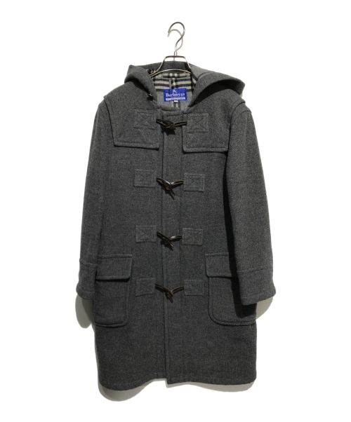 BURBERRY BLUE LABEL（バーバリーブルーレーベル）BURBERRY BLUE LABEL (バーバリーブルーレーベル) 裏チェックダッフルコート グレー サイズ:38の古着・服飾アイテム