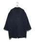 DANTON (ダントン) WOOL LIGHT PILE ノーカラーロングコート ネイビー サイズ:38：15000円