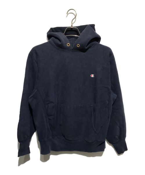 Champion（チャンピオン）Champion (チャンピオン) 目付きリバースウィーブフーディ ネイビー サイズ:Ｌの古着・服飾アイテム