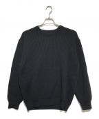 BATONERバトナ―）の古着「RIB CREW NECK」｜ブラック