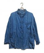 Porter Classicポータークラシック）の古着「INDIGO LINEN CHINESE JACKET」｜ブルー