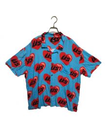 stussy×CPCM（ステューシー×シーピーシーエム）の古着「HEART S/S SHIRT」｜ブルー