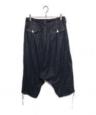 GROUND Y (グラウンドワイ) Denim Big sarouel pants インディゴ サイズ:3