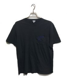 LOEWE（ロエベ）の古着「アナグラム刺繍ポケットTシャツ」｜ブラック