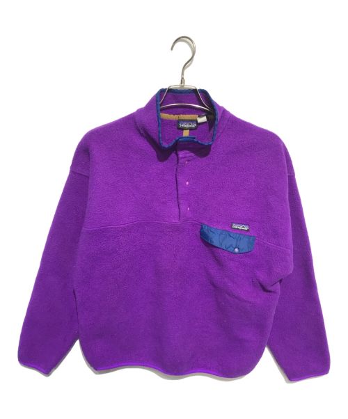 Patagonia（パタゴニア）Patagonia (パタゴニア) オールドシンチラスナップT パープル サイズ:Lの古着・服飾アイテム