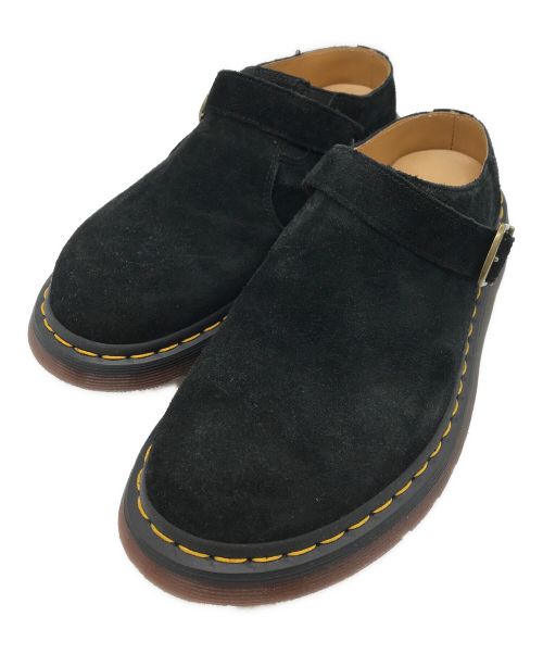 Dr.Martens（ドクターマーチン）Dr.Martens (ドクターマーチン) スウェードバックルミュール ブラック サイズ:43の古着・服飾アイテム