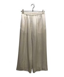 NEAU（ニュー）の古着「satin easy pants」｜ホワイト