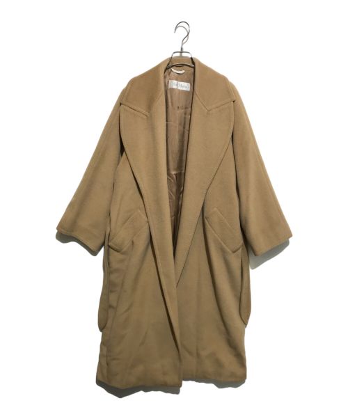 MaxMara（マックスマーラ）MaxMara (マックスマーラ) カシミヤ混ウールコート ベージュ サイズ:38の古着・服飾アイテム