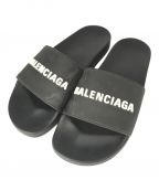 BALENCIAGAバレンシアガ）の古着「POOL SLIDEスライドサンダル」｜ブラック