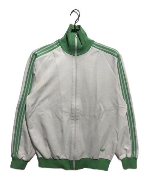 adidas（アディダス）adidas (アディダス) 70'sヴィンテージトラックジャケット ホワイト×グリーン サイズ:6の古着・服飾アイテム