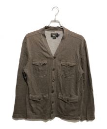 RRL（ダブルアールエル）の古着「フレンチテリースウエットカーディガン」｜ブラウン