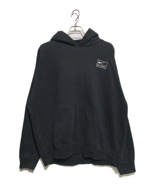 NIKE（ナイキ）NIKE (ナイキ) stussy (ステューシー) NRG WASHED HOODIE ブラック サイズ:XLの古着・服飾アイテム