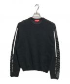 SUPREMEシュプリーム）の古着「Sleeve Stripe Sweater」｜ブラック