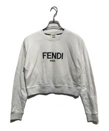 FENDI（フェンディ）の古着「ロゴクロップドスウェット」｜ホワイト