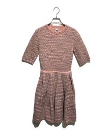 m missoni（エムミッソーニ）の古着「ジャガードニットワンピース」｜ピンク