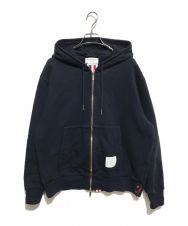 Thom Browne (トムブラウン) "Loopback" zippered hoodie ネイビー サイズ:5