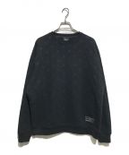 F.C.R.B.エフシーアールビー）の古着「ALL OVER STAR CREWNECK SWEAT」｜ブラック