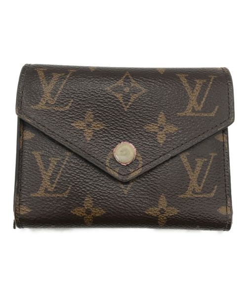 LOUIS VUITTON（ルイ ヴィトン）LOUIS VUITTON (ルイ ヴィトン) ポルトフォイユヴィクトリーヌウォレット ブラウン×ピンクの古着・服飾アイテム