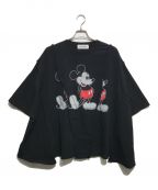 DISCOVERED×DISNEYディスカバード×ディズニー）の古着「リメイクミッキーTシャツ」｜ブラック