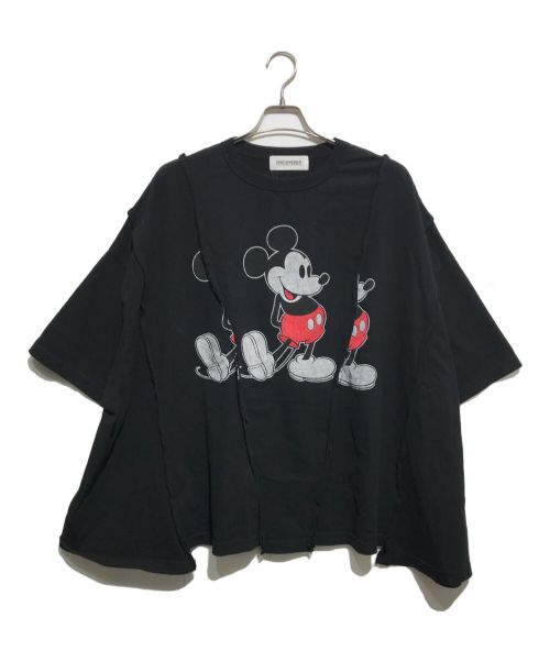 DISCOVERED（ディスカバード）DISCOVERED (ディスカバード) Disney (ディズニー) リメイクミッキーTシャツ ブラック サイズ:3 未使用品の古着・服飾アイテム