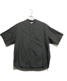 Graphpaper（グラフペーパー）の古着「BROAD S/S OVERSIZED BAND COLLAR SHIRT」｜グレー