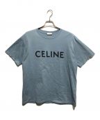 CELINEセリーヌ）の古着「CELINEルーズTシャツ/コットンジャージー」｜ブルー