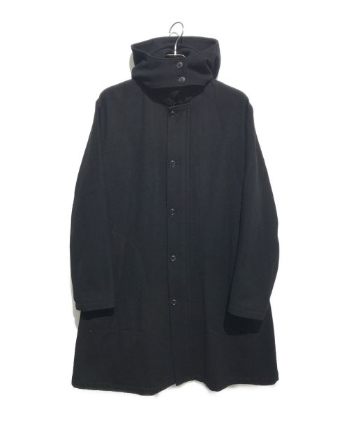 DRIES VAN NOTEN（ドリスヴァンノッテン）DRIES VAN NOTEN (ドリスヴァンノッテン) ウールフーデットコート ブラック サイズ:Mの古着・服飾アイテム