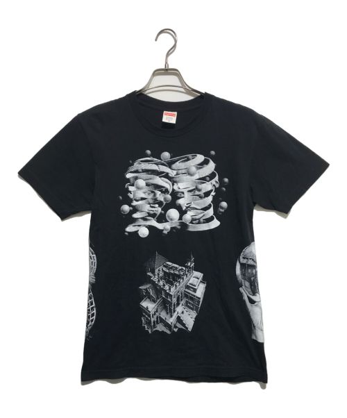 SUPREME（シュプリーム）Supreme (シュプリーム) M.C. Escher (マウリッツエッシャー) M.C. Escher Collage Tee ブラック サイズ:Mの古着・服飾アイテム