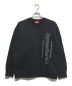 Supreme（シュプリーム）の古着「Side Logo Crewneck/サイドロゴクルーネック」｜ブラック