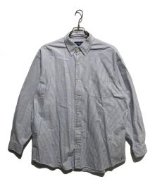 RALPH LAUREN×BEAMS（ラルフローレン×ビームス）の古着「裾ポニーBIG SHIRT」｜ブルー