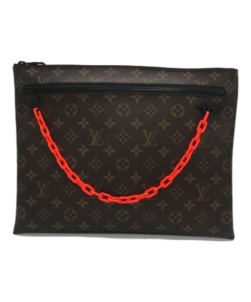 LOUIS VUITTON（ルイ ヴィトン）LOUIS VUITTON (ルイ ヴィトン) ソーレライポシェットA4クラッチバッグ ブラウンの古着・服飾アイテム