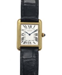 Cartier（カルティエ）の古着「タンクソロLM リストウォッチ」｜ブラック