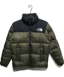 THE NORTH FACE（ザ ノース フェイス）の古着「ダウンジャケット」｜カーキ×ブラック