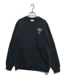 NIKE×stussy（ナイキ×ステューシー）の古着「Fleece Crew Sweatshirt」｜ブラック