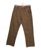 SUPREMEシュプリーム）の古着「Work Pant Brown Houndstooth」｜ブラウン